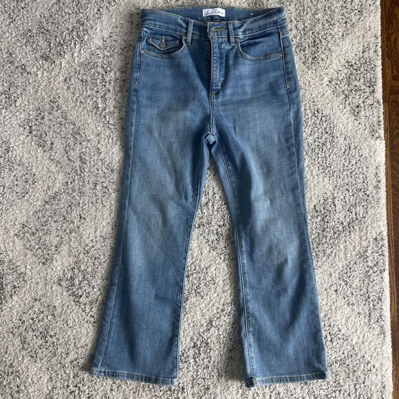Loft The Kick Crop Jeans 27 / 4 Petite Light Wash Denim - Picture 1 of 12